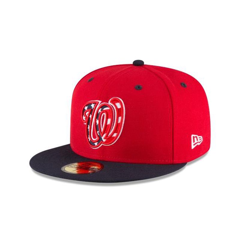 MLB Washington Nationals Authentic Collection Alt 3 59Fifty Fitted (XRH7222) - Red New Era Caps